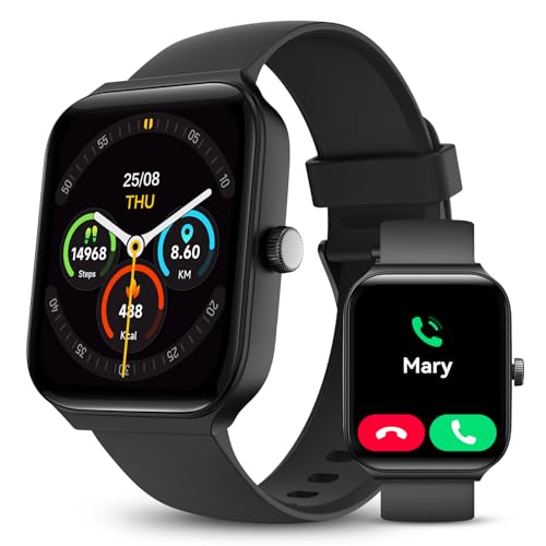 Smart Watches for Men with Bluetooth Call Alexa Built-in Mens Smart Watch Activity Trackers and Smartwatches with Heart Rate SpO2 Monitor Smartwatch Android Compatible & iOS Waterproof