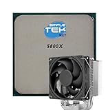 Série : 7 SIMPLETEK - Processeur 5800X + dissipateur thermique 3,40 GHz Turbo 4,80 GHz - Prise AM4-8 Core/16 Thread - Sans carte graphique intégrée