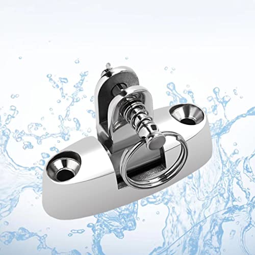 Bimini Top Deck Hinge Swivel Mount 316 Stainless Steel Swivel Side Mount Hinge,Boat Bimini Top Fitting Hardware Side Mount,Boat Top Hinges Bimini Mounts With Removable Pin #TOP1