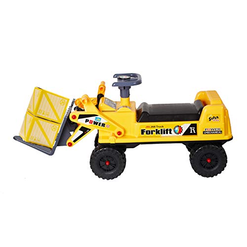 Color Tree Ride-On Forklift Construction Truck Toy Tractors For Children,Sound, Lifting, Loading And Unloading, Sliding Function #TOP2