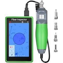 Fiber Optic Inspection Video Probe 400X Magnification Real-time Video Recording & 4 UPC Tips & 5 inch HD LCD Touch Screen Display