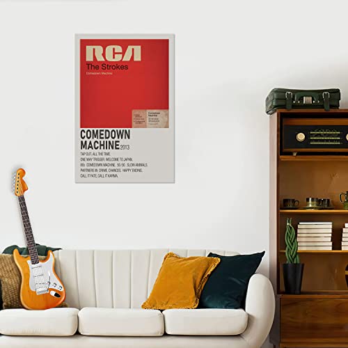 The Strokes Poster Comedown Machine Album Cover Posters Canvas Wall Art Living Room Decor Posters Unframed 12" X 18" #TOP2