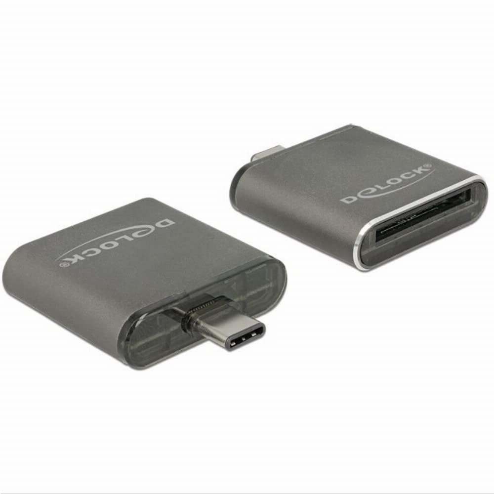 DeLOCK Lettore di schede a Slot Singolo USB SDHC/​SDXC UHS-​II/​MMC USB Type-​C ™
