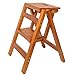 Multi-purpose Ladders Drabina stołek dom kuchnia pedał japonki pogrubione drewniane drabina 2-stopniowa drabina zdjęcie stołek fotograficzny (kolor: B, rozmiar: 38 * 42 * 52 cm)