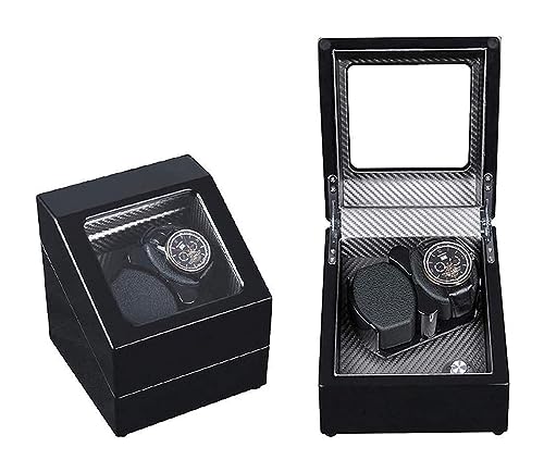 Boîte à double montre automatique en bois XJBTBA idée cadeau pour passionné