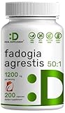 Double Strength Fadogia Agrestis Extract 1200mg Per Serving, 200 Capsules - Third Party Tested -...