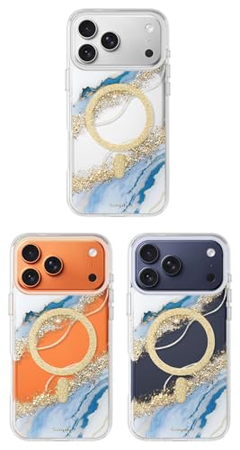 Coque iPhone 17 Pro transparente paillettes pour filles stylées - 6