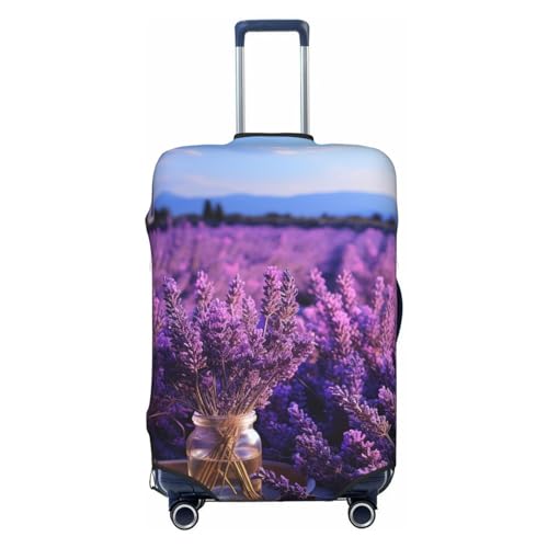 Housse de bagage élastique lavande lavable pour protection de valise de voyage