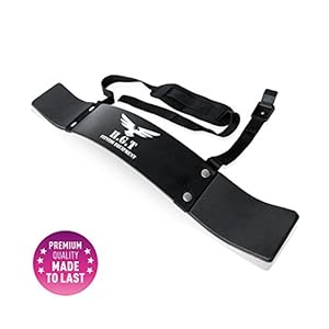The X Bands Premium Arm Blaster Bicep and Tricep Bomber – Biceps Curl Weight Bar, Support Holder – Heavy Duty Solid Aluminum Blasters for Toughest Workouts, Body Building Exercise Equipment