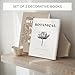 ZICOTO Beautiful Decorative Books - Set of 2 Boxes Enhance Your Coffee Table, Bookshelf or Mantel Decor - Aesthetic Fake/Faux Books for Modern Home Decoration, Photo Storage and as a Keepsake Box