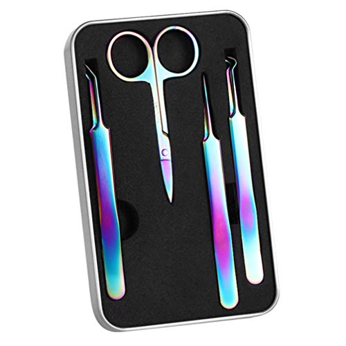 Minkissy Manicure Set Stainless Steel Cuticle Trimmer Nail Cuticle Scissor with Nail Care Kit Nail Pincher for Home Spa Salon Pedicure Accessories
