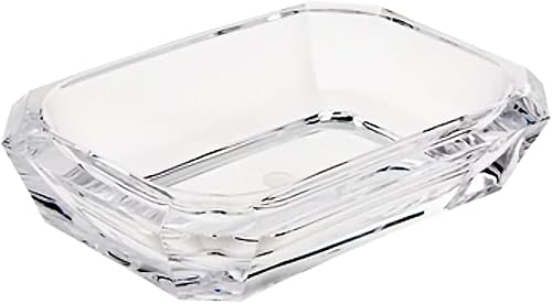 Miniatura 5 de WAIT FLY Jabonera acrílica para baño, balcón, lavandería, piscina, jabonera decorativa, color plateado, 1 unidad