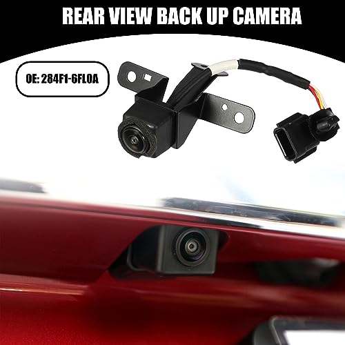 Image of Rear View Back Up Camera No.284F1-6FL0A - Car Rear Park Assist Reverse Camera - for Nissan Rogue 2018-2020 Plastic Black - 1 Pc