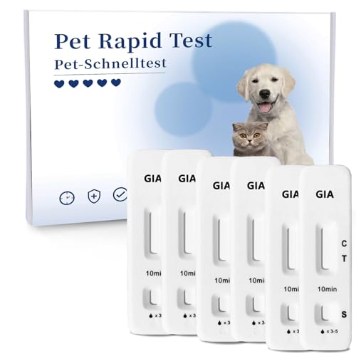 Test rapide Giardia pour chien et chat - Boîte de 6 tests de dépistage - 2