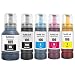 Produktbild SHUOLEI 105 106 Tinte Kompatibel mit Epson 105 106 Tintenpatronen Nachfülltinte Multipack für EP L-7160 L-7180 ET-7700 ET-7750 (5-Pack, 2 Schwarze Cyan Magenta Gelb)