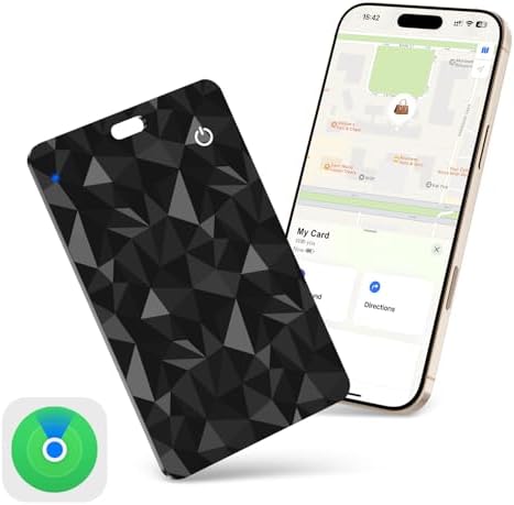 RealPlus Card Rechargeable Wallet Tracker (1.6mm Thin), Works with Apple Find My (iOS Only), Wireless Charge, IP68 Waterproof, for Keys, Luggage, Passports, Backpacks image 2