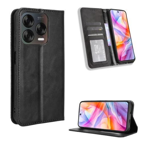 Étui portefeuille ZTE Nubia V70 Design 4G housse clapet cuir noir