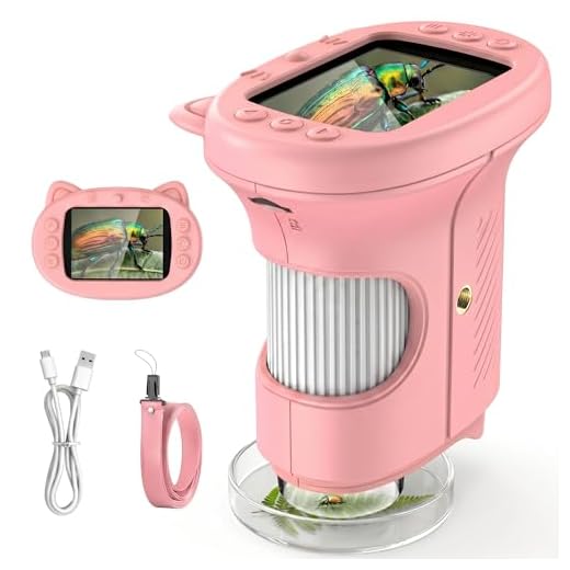 Anesky Kids Camera, Toy Camera for 3 4 5 6 7 8 9 10 11 12 Year Old Girls/Boys, Kids Digital Camera for Toddler with Video, Best Birthday Festival Gifts Selfie Camera for Kids with 32GB Card - Pink