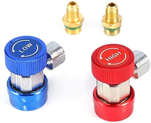 Acoplador rápido ajustable para R134a con conectores 1/4 pulg miniatura 2