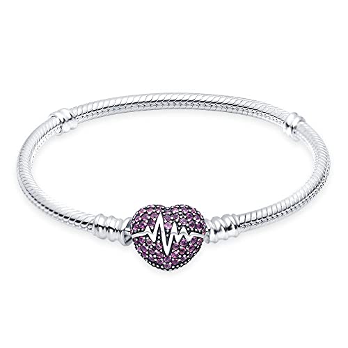 Jokmeo Damen Armband aus 925 Sterlingsilber, Moments Schlangen Gliederarmband für Pandora, kompatibel mit Charm Anhänger...