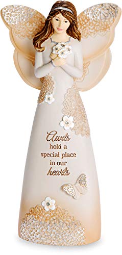 Pavilion Gift Company 19108 Aunt Angel Figurine, 6', Cream, Tan, Beige, Brown
