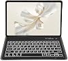 Funda con Teclado para Honor Pad 9 12.1 Pulgadas, Teclado Bluetooth Inalámbrico Desmontable con Retroiluminación de 7 Colores y Mouse para Tablet, Negro 4