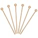 Baquetas de Percusión 6pcs Palos de Madera para Instrumento Mazos de Percusión de Madera para Xilófono, Tambor, Campana (Color de Madera)