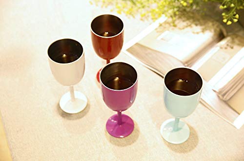 Amzushome Stainless Steel Wine Glasses Cups.double Walled Vacuum Insulated Wine Tumbler With Lid And Straw.friendship,Christmas,Birthday Gifts For Women Men Friends Dad Mom(10Oz Red) #TOP4