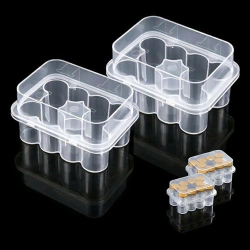 2Pcs Peptide Case Peptide Storage Case 10-Slot 3ml Vial Holder Rack Vial Compatible Sturdy Container for Sample Storage & Lab Organizing