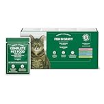 by Amazon Complete Wet Food for Adult Cats, Fish Selection in Gravy, 4.8 kg (48 pouches of 100g)