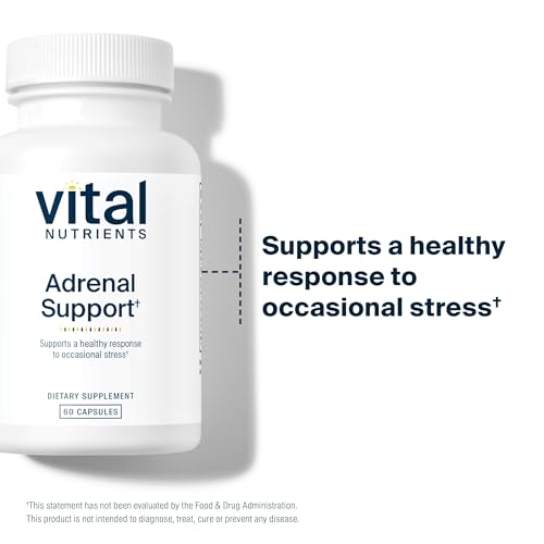 Vital Nutrients VNADR Adrenal Support | Adrenal Support Supplements For Gland Function And Cortisol Management | Supports Energy And Stress Levels | Gluten, Dairy, Soy Free | 60 Capsules thumb #2