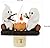 Ghost Campfire Light Indoor Figurine Lamps Halloween Ghost Campfire Flickering Night Light Halloween Decoration Halloween Gifts Campfire Night Light Plug into Wall