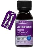 De La Cruz Gentian Violet - Violeta de Genciana 1% First Aid Antiseptic for cuts, scrapes and Burns, 1 FL OZ