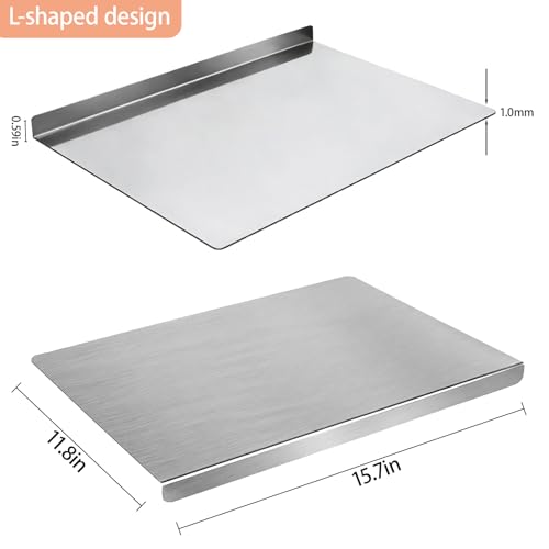 Tabla de Cortar Rectangular de Acero Inoxidable miniatura 2