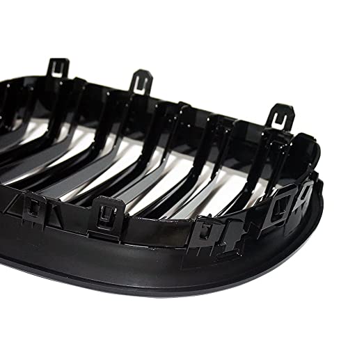 Parrilla delantera negra de riñón para accesorios de estilo de coche Serie 5 E60 E61 6