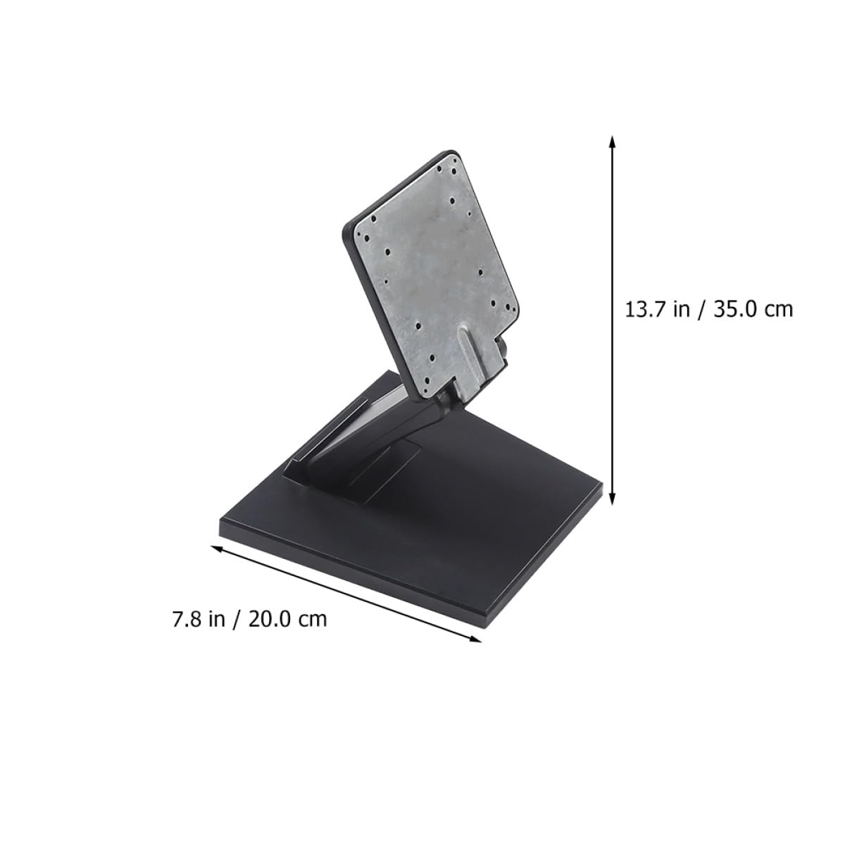 Monitor Ordinato e Supporto Schermi Tavolo da Ferro Nero a Design 14 27 Pollici Base Stabile per Computer e Casa