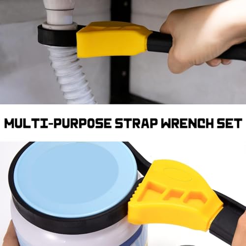 Otrevox Rubber Strap Wrench – 600mm Adjustable Strap Wrench Tool for Plumbing, Oil Filter Removal, Jar Lids & Pipe Fittings, Non-Slip Grip Handle 4 Otrevox Rubber Strap Wrench – 600mm Adjustable Strap Wrench Tool for Plumbing, Oil Filter Removal, Jar Lids & Pipe Fittings, Non-Slip Grip Handle - Image 4