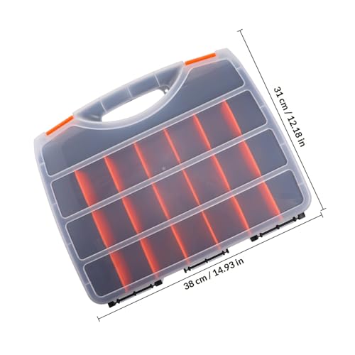 Boîte de rangement plastique à cloisons Healvian pour petits objets - 3