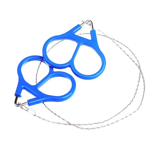 Yianyal Sierra de alambre de supervivencia, sierra de alambre de acero resistente, herramienta de bolsillo para exteriores, sierra de cuerda de bolsillo de mano para cortar caza, senderismo, equipo de