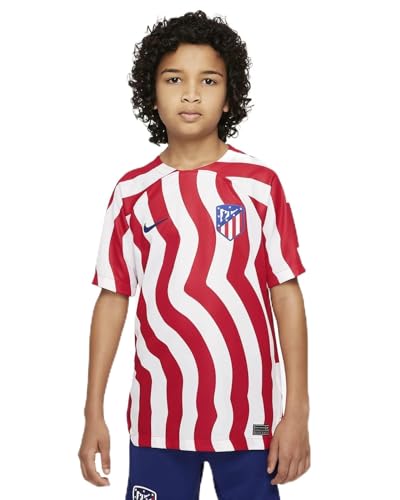 Atletico de Madrid ATM T-Shirt Foot Nike Rouge Blanc Enfant Maillot Sport Mixte Junior