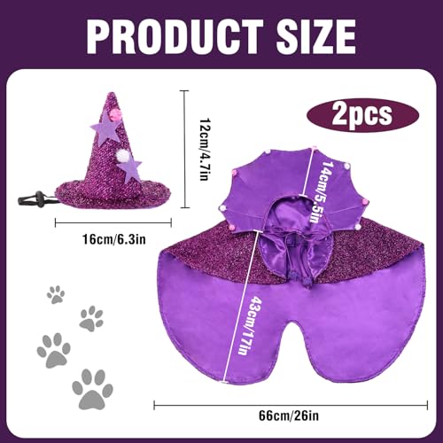 Disfraz de Bruja para perros mediano y pequeño miniatura 2