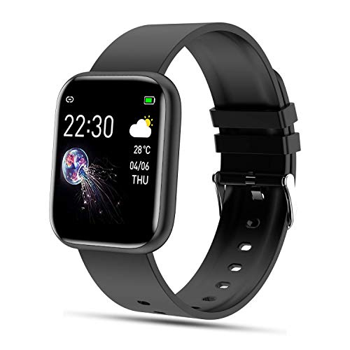 FENHOO Smartwatch, Reloj Inteligente Mujer Hombre Niño Impermeable IP67 Pulsera Actividad Inteligente con Monitor de Sueño Pulsómetros, Podómetro Reloj Deportivo Reloj Actividad para iOS Android