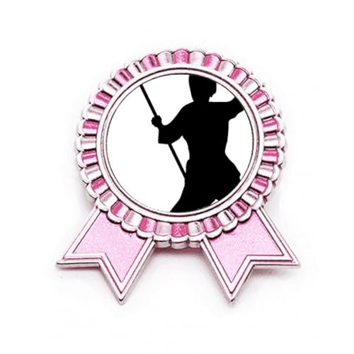 Broche Kung Fu Shaolin Stick porcelaine culture arts martiaux accessoire métal rose