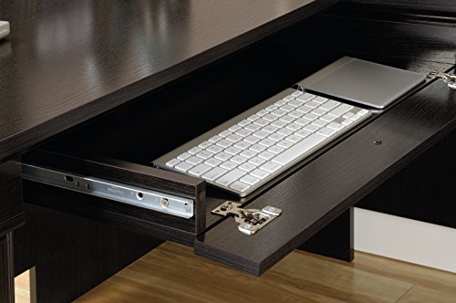Sauder Bleeker Street L-Desk, Obsidian Oak Finish #TOP4