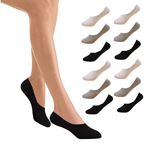 Trendcool Knöchelsocken für Damen, unsichtbar, Pack Pinkies Damen, Unisex, kurze Socken aus Baumwolle, Schwarz, Grau, Weiß One size Cover