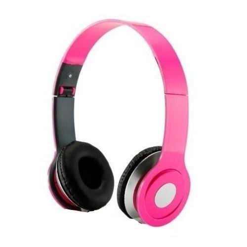 Headgear 3.5mm Foldable Headphone Headset for Dj Headphone Mp3 M Pc Tablet Music Video and All Other Music Playersp (Pink)