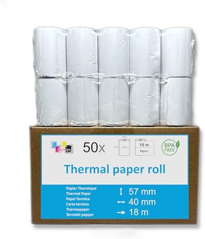 Rouleau Pour Carte Bancaire Carte Bleue 57x40x12 50 Rouleaux