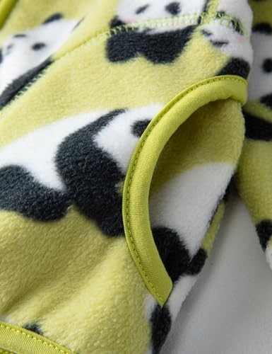 Image of Kids Printed Polar Fleece Jacket Toddler Baby Boys Girls Autumn Winter Warm Sherpa Lining Outerwear Soft Lightweight