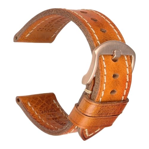 Bracelet de montre en cuir rétro élégant et robuste pour Samsung et Huawei