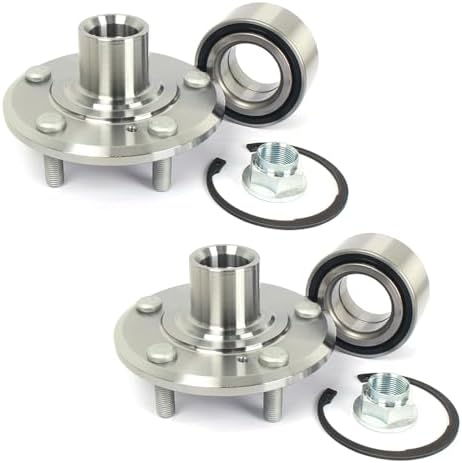 Toyota Prizm Wheel Bearings Complete Wheel Hub & Bearing Kit For 1993-2002 Toyota Prizm/Corolla (NON-ABS) – 2 Front & 2 Rear Hubs Assembly Wheel Bearing - Foto 7